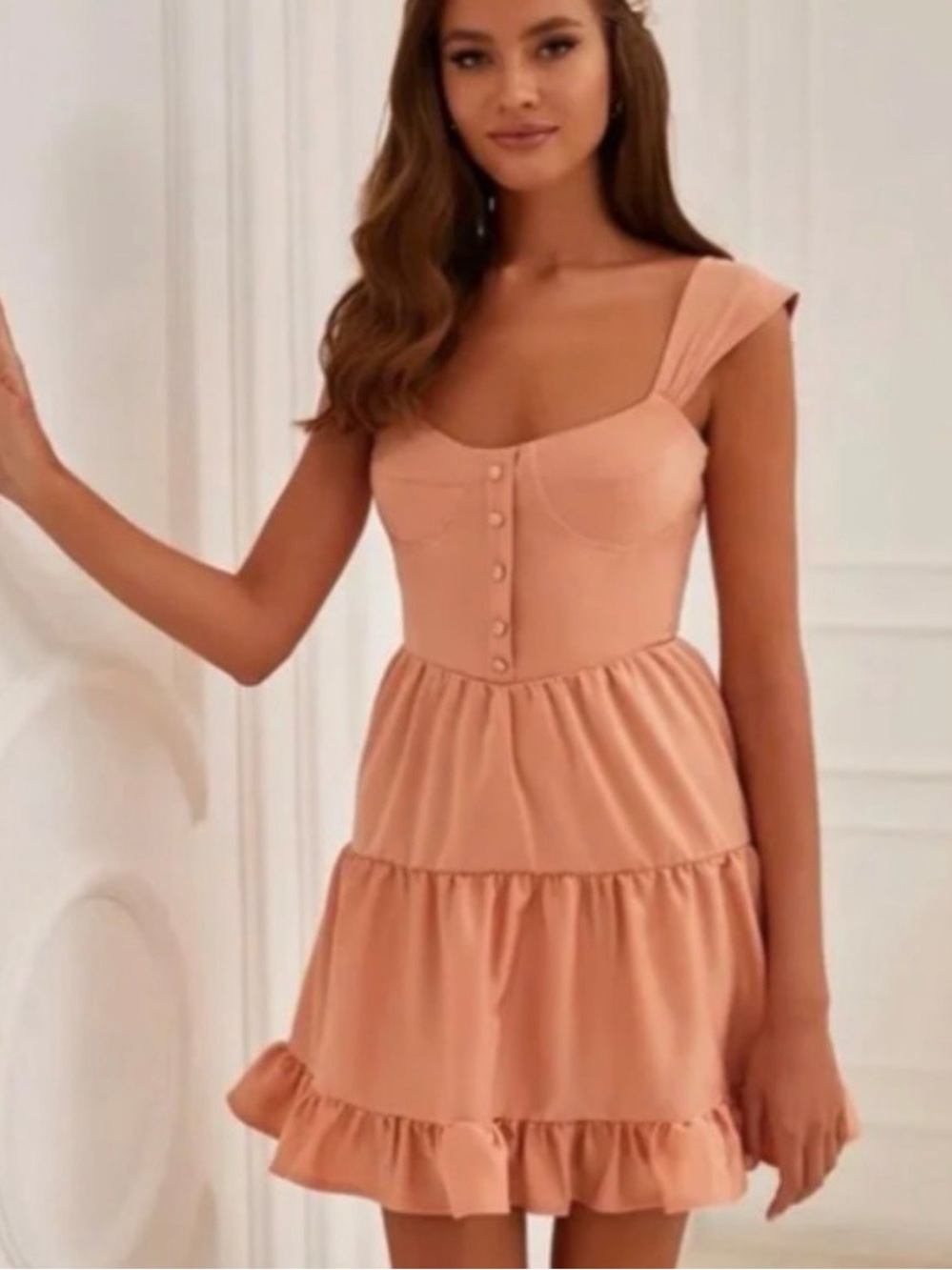 Like new Alamour the Label Lexi Tiered mini Dress